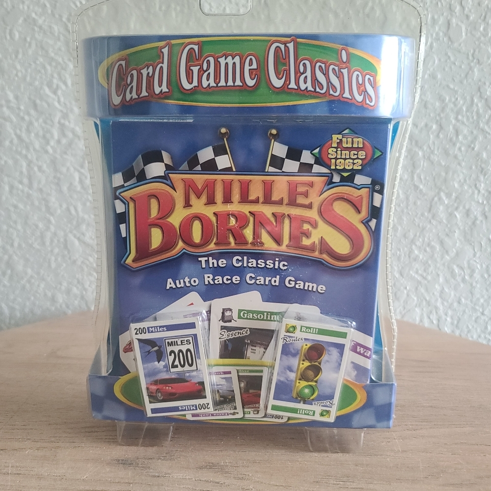 New Hasbro MILLE BORNES The Classic Auto Race Card Game 2007 Sealed